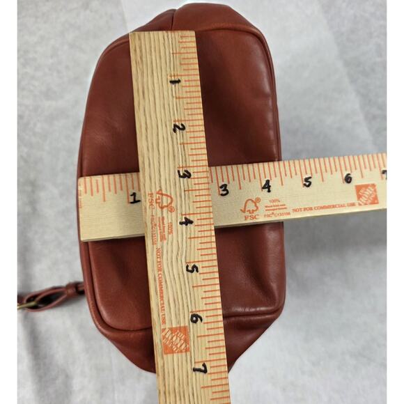 FEED Projects Harriet Leather Drawstring Bucket Bag - Terracotta Brown - EUC - Picture 6 of 12